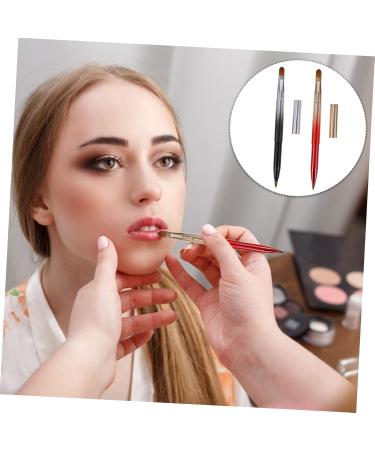 Buy 2pcs Portable Double Ended Lip Brush - Retractable Makeup & Concealer Brush for Perfect Lips | Versatile Cosmetic Tool - Buy Online on GoSupps.com