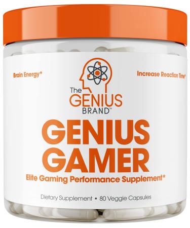 Genius Gamer Focus & Brain Booster Supplement -  80 Capsules