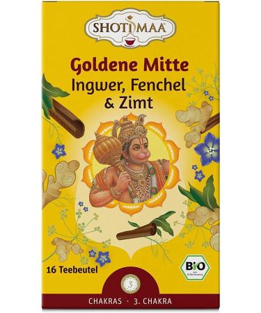  Shoti Maa Shoti Maa Organic Gold Center Ginger Fennel & Cinnamon (2 x 32g) - Buy Online on GoSupps.com