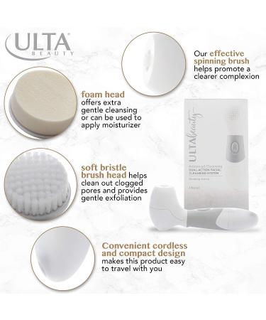 ULTA Beauty Dual-Action Facial Cleansing System with Replacement Brushes - Buy Online on GoSupps.com