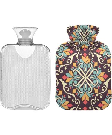 Boho Mandala Hot Water Bottle with Cover | 2L Pain Relief & Therapy | Hand & Foot Warmer - International Shipping - Buy Online on GoSupps.com