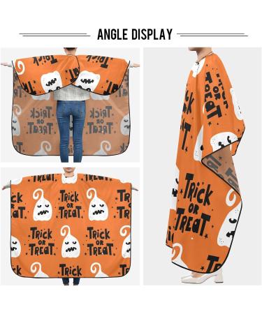 Kigai Happy Halloween Barber Cape - Waterproof Adjustable Hair Cutting Cape for Men & Women | Professional Salon Hairdressing - Buy Online on GoSupps.com