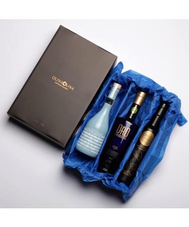  olivaoliva Best Extra Virgin Olive Oils of the World (Mario Solinas Quality Award 2021) - Pack of 3 bottles of 500ml (Cardboard Gift Box) - Buy Online on GoSupps.com