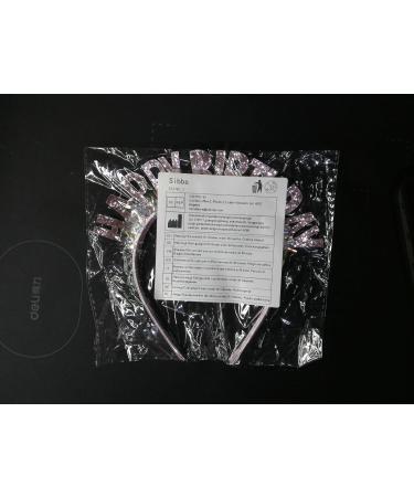 Sibba Birthday Crown Beautiful Headband Glitter Birthday Hairband Shiny Tiara Cute Hair Accessories Happy Birthday Crowns Fit Women Girls Party Take Photos Decorations Gifts (Pink) - Buy Online on GoSupps.com