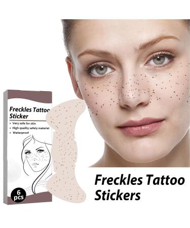 10pcs Waterproof Freckle Tattoo Sticker - Lifelike Fake Freckle Patch for Makeup Party, Festival - Woman's Beauty Accessory - Buy Online on GoSupps.com