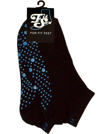 FitSox Anti-Slip Pilates Yoga Martial Arts Gym & Dance Socks - Prevent Falls in Black/Blue - International Shipping - Buy Online on GoSupps.com
