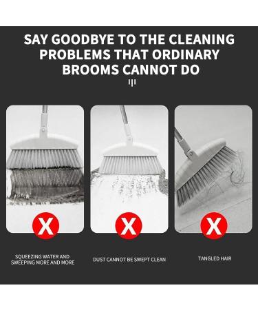 Multifunction Brooms Household Glass Floor Window Wiper Soft Silicone Sweeping and Scraping 2 in 1 180 Degree Folding for Bathroom Tile Pet Hair Liquidation Pallet Clearance Deals #5 Blue - Buy Online on GoSupps.com