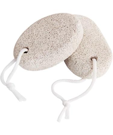 Voarge 2 pieces of natural pumice stone footstone lava stone pedicure foot care foot scrub for removing dead skin cornea hard skin removal for feet and hands