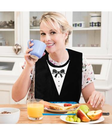 Clothing Protectors for Adults - Reusable Feeding Bib for Elderly with Crumb Catcher | Waterproof and Washable Adult Bibs for Adults Senior Citizens - Buy Online on GoSupps.com