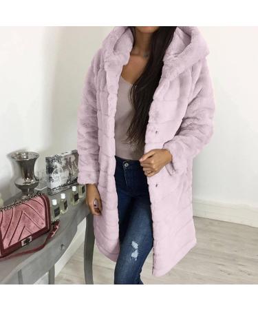 Shop Hanxiulin Women's Fleece Jacket | Cuddly & Breathable Winter Coat in Pink - XS - Buy Online on GoSupps.com