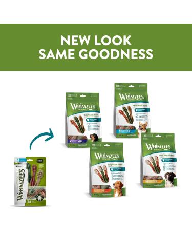 Whimzees Natural Grain-Free Dental Care Snacks for Small Dogs - 24 Couch Sticks (S 360g) | Shop Now! - Buy Online on GoSupps.com