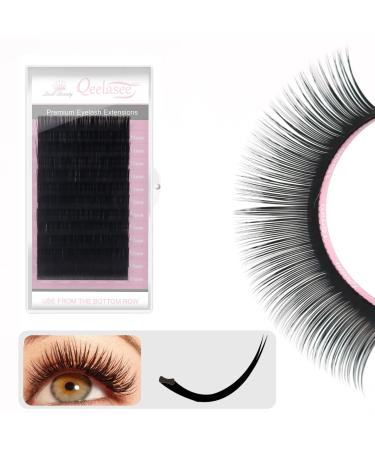 Matte Mink Flat Split Tips Eyelash Extension 0.15 C 13 mm Black Ellipse Faux Mink Super Soft Lashes Salon Used C 13mm