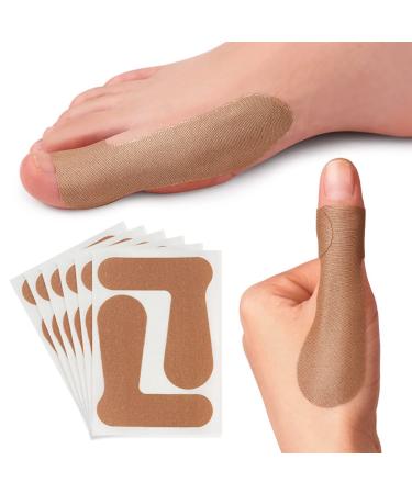 20pcs Big Toe Tapes T Straps Adhesive Turf Toe Thumb Support Brace Bunion Corrector Toe Straightener for Hallux Valgus Hammer Toe Thumb Tendonitis