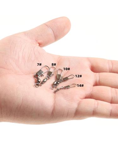 Realure 125-Piece Stainless Steel Fishing Vertebrae Set with Carabiner | Saltwater Fishing Accessories | Sizes 7# 10# 12# 14# for Trout Fishing - Buy Online on GoSupps.com