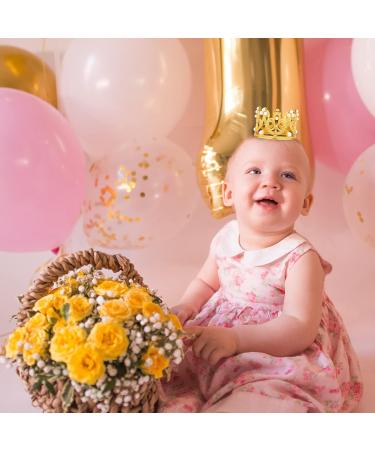 15pcs Crown Cake Toppers 3 Styles Birthday Cake Toppers Crown Tiara Crown Cake Topper Rhinestone Crown Cake Topper for Boys & Girls (Gold) - Buy Online on GoSupps.com