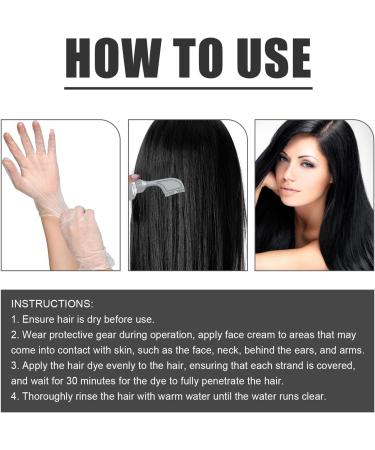 Temporary Brownish Black Hair Color Cr me Colorante 80ML DIY Brownish Black Hair Dye Cream Extrait de Plante avec Peigne Changer Facilement Les Couleurs Convient un usage quotidien - Buy Online on GoSupps.com