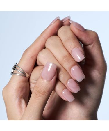 GLAMERMAID Short Square Press on Nails - Handmade Dried Rose Jelly Gel Polish 24 Reusable Acrylic Nails for Women - Perfect Spring Summer Manicure Gift in Antique Rose Beige - Buy Online on GoSupps.com