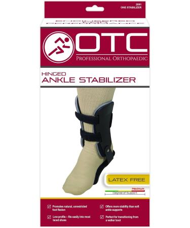 Buy OTC Hinged Ankle Stabilizer - Adjustable Stirrup Brace for Sprains & Injuries | Rigid Stays Black X-Small - International Shipping Available - Buy Online on GoSupps.com