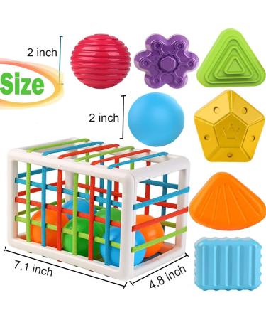 Montessori Toys Set - 12 Pieces Motor Skills Toys for 1 Year Olds | Fine Motor Learning Gifts for Boys & Girls | Ideal Christmas Present for Kids Age 1-3 - Buy Online on GoSupps.com
