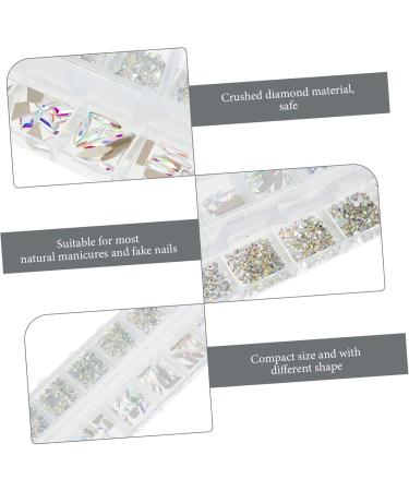 Ipetboom 1 Box Nail Drill Nail Art Sticker Decoration Nail Art Studs Nail Art Gems Nail Crystals Gems for Nails Gems for Crafts Nail Stickers Craft Glass Accessories Manicure - Buy Online on GoSupps.com