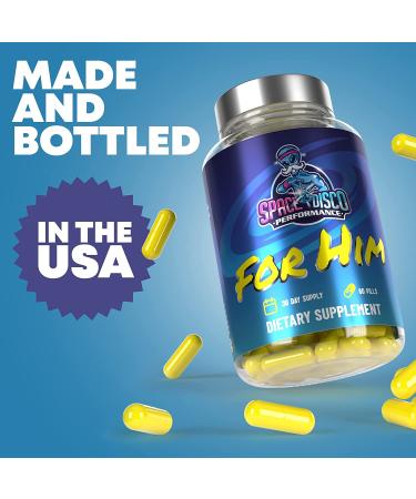 Too Hard Pill for Men - Increase Confidence, Stamina, Energy | Horny Goat Weed | Made in USA (60 Pills) - Buy Online on GoSupps.com