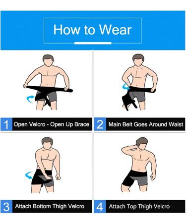 Milltrip Hip Brace & Thigh Compression Sleeve for Men & Women - Optimal Hip Groin Support to Reduce Stiffness & Soreness - Buy Online on GoSupps.com