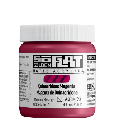 Golden : SoFlat : Matte Acrylic Paint : 118ml : Quinacridone Magenta