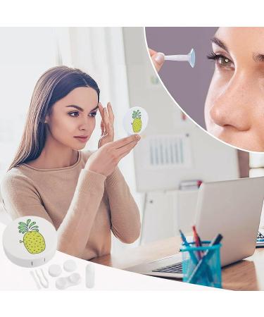 Cute Pineapple Contact Lens Travel Kit | Portable Contact Box with Mirror | Ideal for Daily Outdoor Use - Buy Online on GoSupps.com