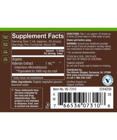 Organic Liquid Valerian Full Spectrum Alcohol-Free Supports Sleep & Relaxation (2 fl. oz.) - Buy Online on GoSupps.com