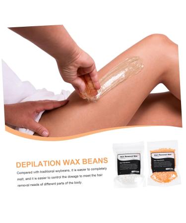 Frcolor Wax Bean Set for Hair Removal - Hot Waxing Hard Wax Pearls Sensitive Beeswax 1 Pack for Home Use - Buy Online on GoSupps.com