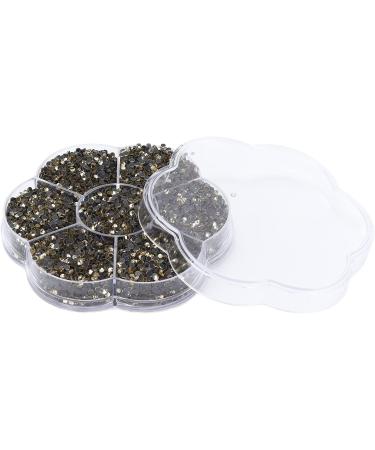 Seven Colors Rhinestones Sturdy Dazzling Colorful Flat Back Rhinestones for Makeup for Manicure(S601-light yellow) - Buy Online on GoSupps.com