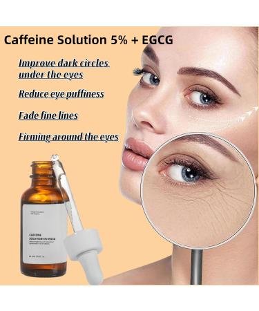 Caffeine Solution 5% + EGCG Eye Serum | Reduce Dark Circles & Puffiness | Hydrating 30ML Caffeine Eye Serum for All Skin Types - Buy Online on GoSupps.com