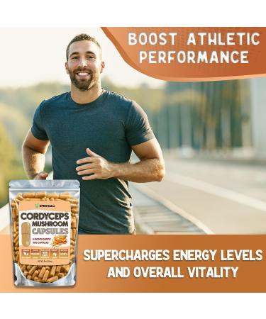 XPRS Nutra Cordyceps Mushroom Powder Capsules - 180 Count (90 Day Supply) - Premium Cordyceps Mushroom Capsules Made from Real Mushrooms (Cordyceps) for Stamina and Performance - Buy Online on GoSupps.com