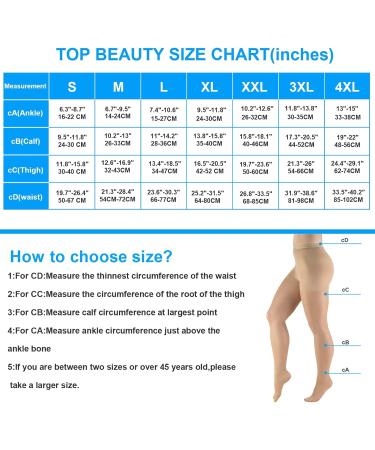 Yisemeya 2XL Medical Compression Stockings for Women - 20-30 mmHg Support for Varicose Veins & Edema | Long Tights for Ultimate Comfort - Buy Online on GoSupps.com