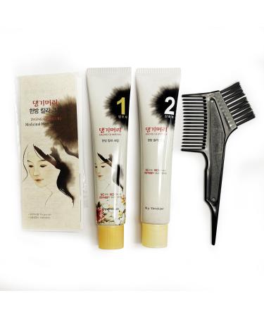 Daeng Gi Meo Ri Korean Herbal Hair Dye Cream Black - PPD-Free Gray Coverage & Hair Protection High-Keratin Formula - 5 Oz - Buy Online on GoSupps.com