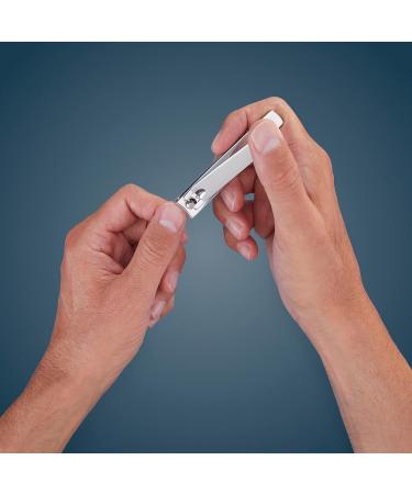 Premium Twin Nail Clippers for Extra Large Nails Sharp & Smooth Cut Polished Stainless Steel 85mm Perfect for Hands & Feet - Buy Online on GoSupps.com