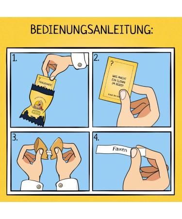 Scherzkeks 20er Box - Fun Cookie Gift with Jokes | 20 German Lucky Biscuits for Birthdays JGA Christmas New Year's Eve & Family Celebrations - Buy Online on GoSupps.com