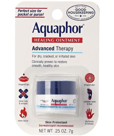 Aquaphor Healing Ointment Advanced Therapy Skin Protectant 0.25 oz (Pack of 6)