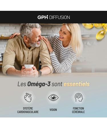 Omega 3 Wild Fish Oil - 33% EPA / 22% DHA - 100 Capsules - GPH Diffusion - Buy Online on GoSupps.com