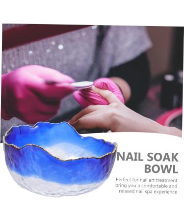 Beatifufu Manicure Hand Soak Bowl Glass Manicure Bowl Nail Removal Bowls Manicure Wash Bowls Nail Color Removing Bowl Manicure Supplies Manicure Soaking Bowl Nail Salon Supplies - Buy Online on GoSupps.com