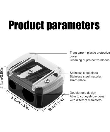 JTKREW 4 PCs Portable Dual Makeup Pencil Sharpener - Perfect for Eyebrow Lip Liner & Eyeliner - Best Cosmetic Tool for Precise Application | International Shipping - Buy Online on GoSupps.com