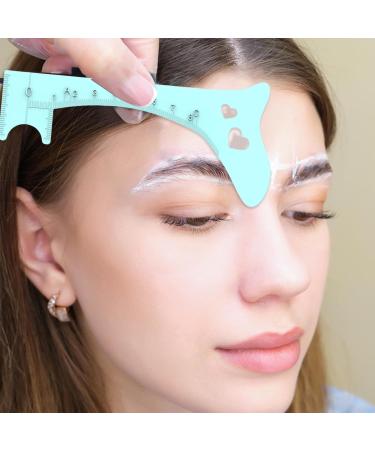 Eyebrow Shaping Template | Silicone Eyebrow Makeup Mapping Template | Brow Positioning Ruler Makeup Guide Tool Professional Quick Eye Makeup Tool Blue - Buy Online on GoSupps.com
