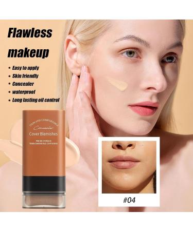 Weqizuerqi 20 g Hydrating Lightweight Foundation Stick with Brush AntiFoundation Stick Instant Concealing Foundation Stick Full Coverage Waterproof Thin and Comfort Cover 4 1 unit Lot de 1 - Buy Online on GoSupps.com