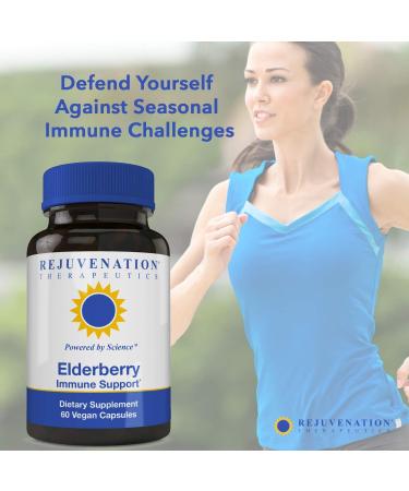 Rejuvenation Therapeutics Elderberry - Elderberry Capsules for Immune Support -Elderberry Cold Fighter - Buy Online on GoSupps.com