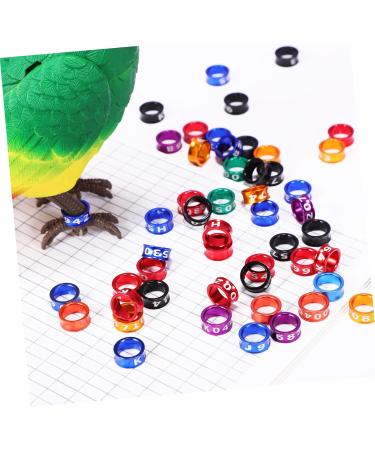 FRCOLOR 50 Pcs bird ring ring aluminum Pigeon Supplies split bird leg rings Parrot tool bird ankle ring identification ring bird leg band Closed ring quail poultry Split pigeon bands - Buy Online on GoSupps.com