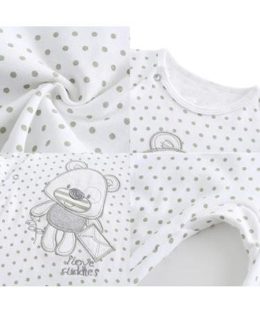 MAMIMAKA Cotton Footed Pajamas for Newborns, 3-6 Months, Color7 - Buy Online on GoSupps.com