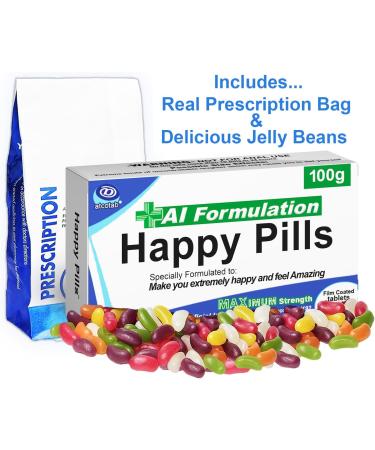 Funny Rude Joke Tablets Pill Box Prank Includes Jelly Beans Christmas Happy Sweets Unusual Gift for Men Secret Santa April Fools Day Birthday Gifts Women Dad Boyfriend - Buy Online on GoSupps.com