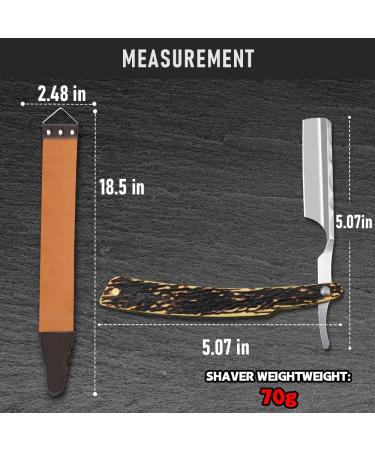 M&LD Stainless Steel Cut Throat Razor Kit with Single Edge Blades - Perfect for Barber or Home Use | Straight Razor Shaving Set for Men - Gold Edition - Buy Online on GoSupps.com