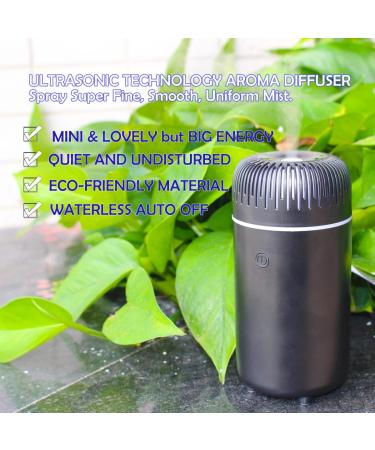Unee Car Diffuser USB 100ml Mini Humidifier Essential Oil Aromatherapy Diffuser - Black - Buy Online on GoSupps.com