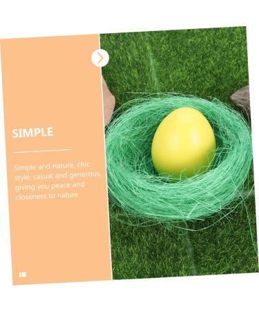 ToddMomy 20pcs Simulated Artificial Nests - Easter Party Decoration & Gift Ideas | Dark Green Twig Eggs 14x14cm - Buy Online on GoSupps.com